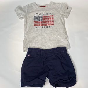 Tommy Hilfiger Matching Short set - size 12 month